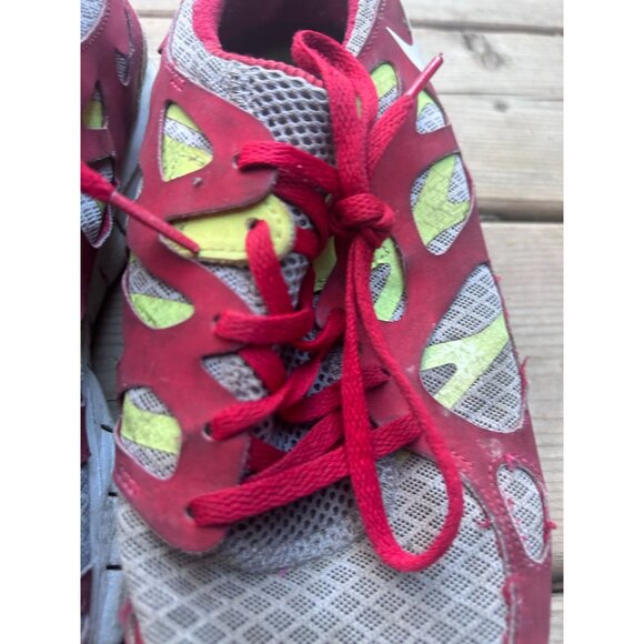 Nike Free Run2 Men's Sneakers Shoes Size 9.5 Lace Up Running Trainers Gray/Red - Picture 3 of 10